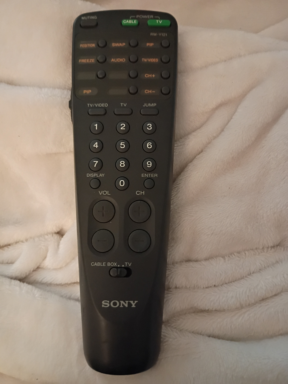 Original Sony RM-Y121 Cable Box TV Remote Control + batteries